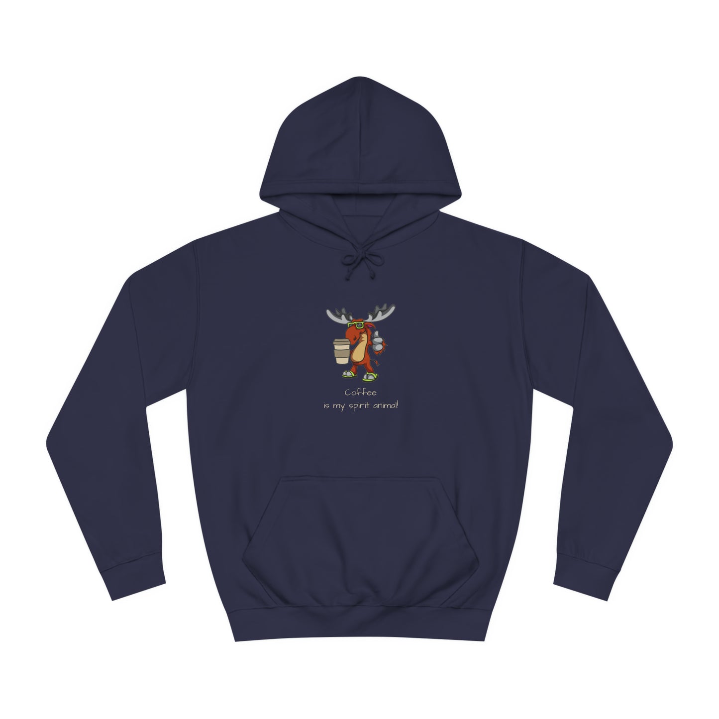 Moose Unisex College Hoodie
