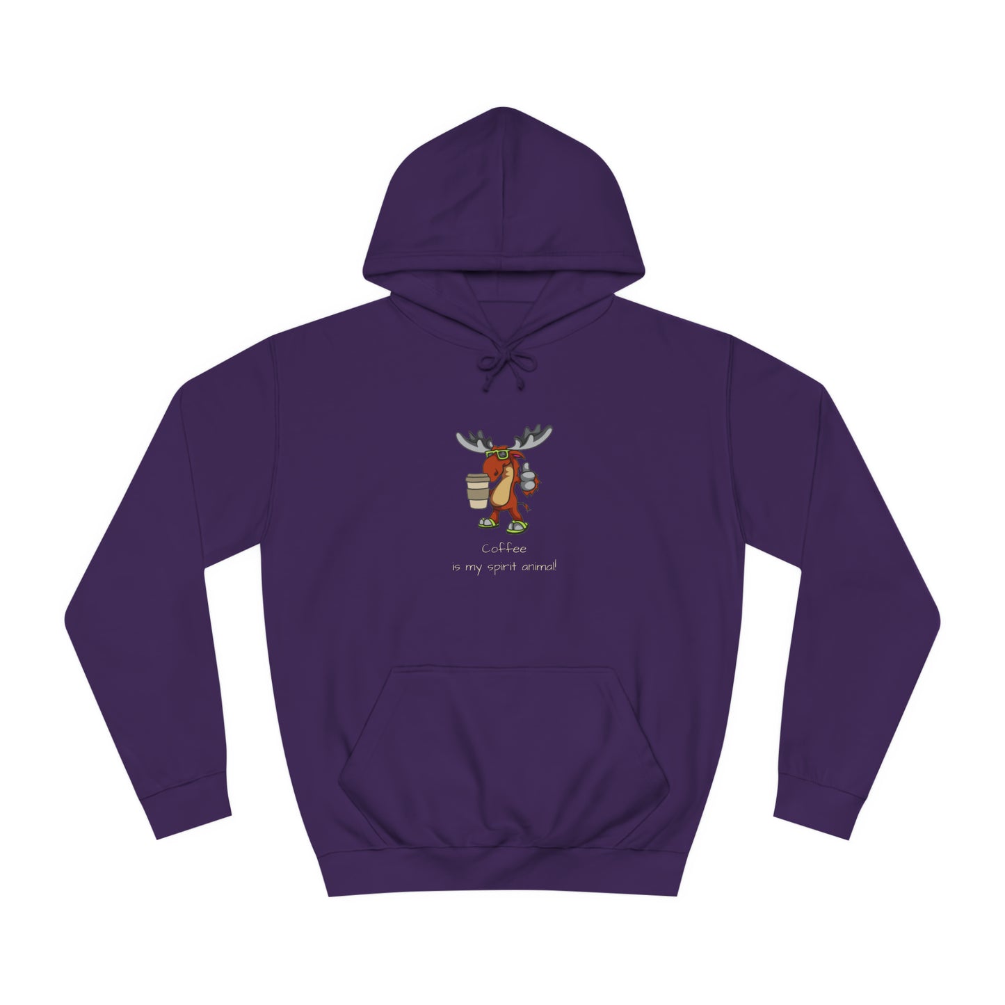 Moose Unisex College Hoodie